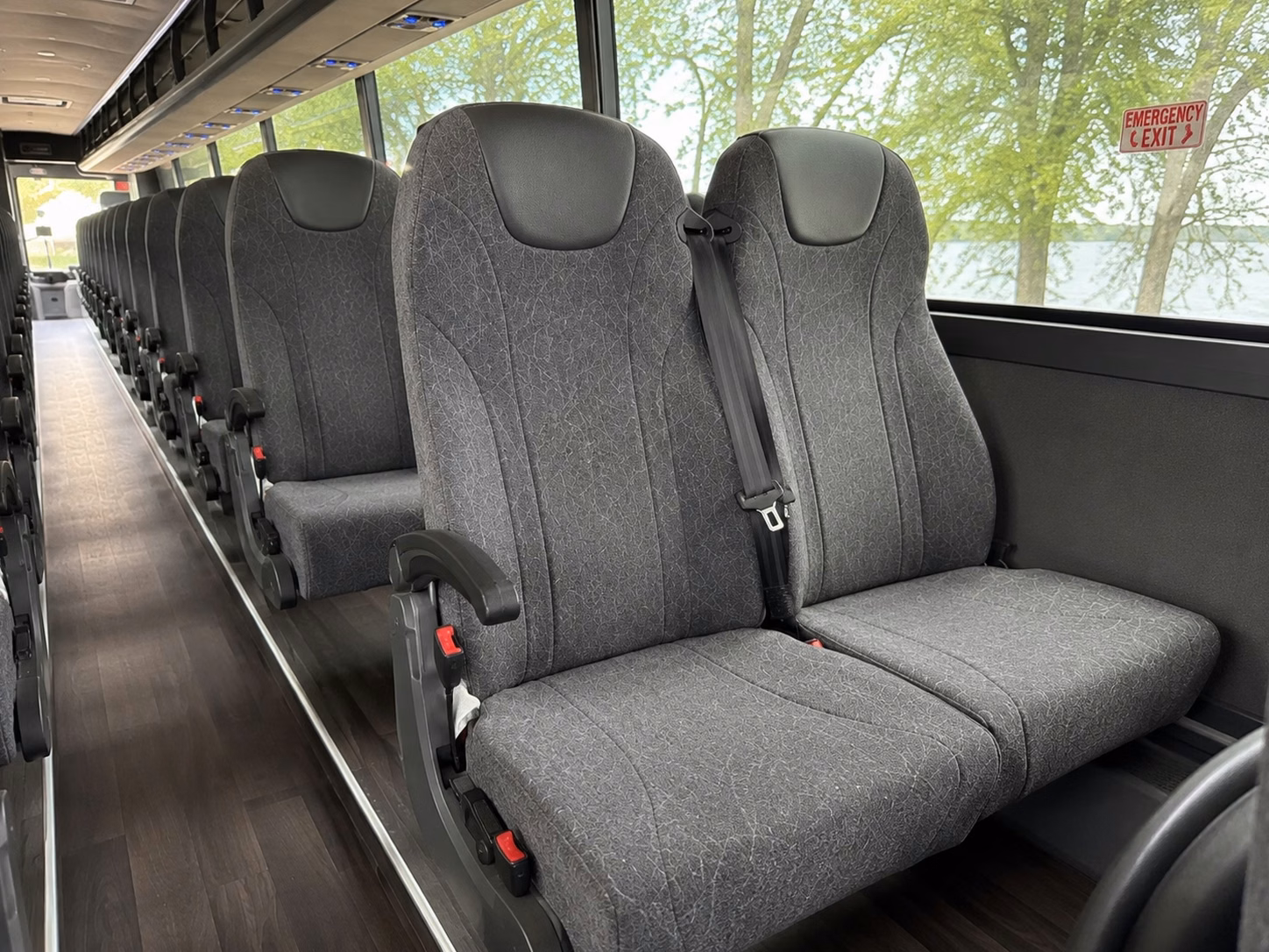 surprise charter bus interior